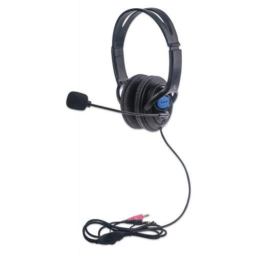 Słuchawki z mikrofonem Manhattan Stereo 1,8m - 969429