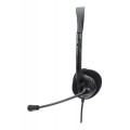 Słuchawki z mikrofonem Manhattan Stereo USB Economy - 1369112