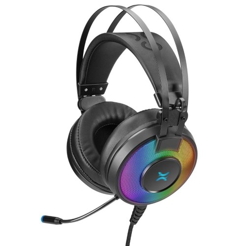 Słuchawki z mikrofonem NOXO Cyclone Gaming, wokółuszne, z mikrofonem, z podświetleniem LED RAINBOW, PC/XBOX/PS/mobile - 969517