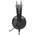 Słuchawki z mikrofonem NOXO Cyclone Gaming, wokółuszne, z mikrofonem, z podświetleniem LED RAINBOW, PC/XBOX/PS/mobile - 1369149