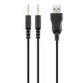 Słuchawki z mikrofonem NOXO Cyclone Gaming, wokółuszne, z mikrofonem, z podświetleniem LED RAINBOW, PC/XBOX/PS/mobile - 1369150