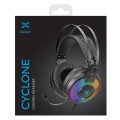 Słuchawki z mikrofonem NOXO Cyclone Gaming, wokółuszne, z mikrofonem, z podświetleniem LED RAINBOW, PC/XBOX/PS/mobile - 1369152