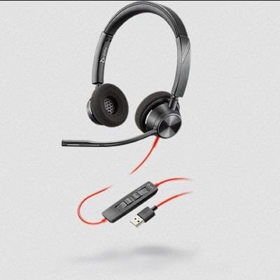 Słuchawki z mikrofonem Poly Blackwire 3320 nauszne BW3320-M USB-A/IN - 969543