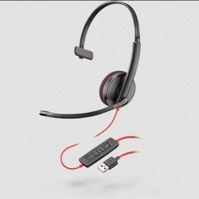 Słuchawki z mikrofonem Poly Blackwire C3210 nauszne C3210 USB-A/IN - 969546