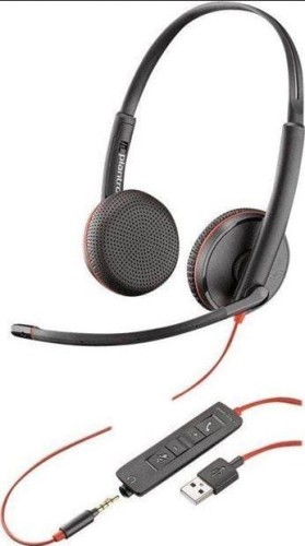 Słuchawki z mikrofonem Poly Blackwire C3225 nauszne USB-A/SINGLE UNIT - 969549
