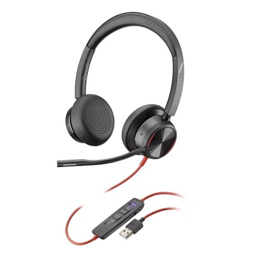 Słuchawki z mikrofonem Poly Blackwire C8225-M USB-A czarne - 969553