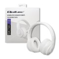 Słuchawki z mikrofonem Qoltec bezprzewodowe | BT 5.0 AB | Białe - 1369419