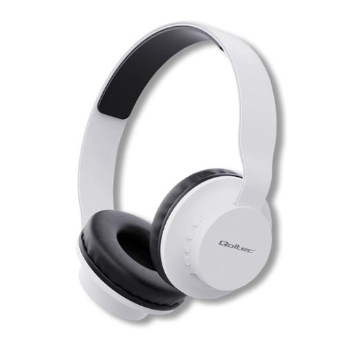 Słuchawki z mikrofonem Qoltec bezprzewodowe | BT 5.0 JL | Białe - 969607