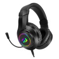Słuchawki z mikrofonem Redragon HYLAS gamingowe czarne - 1369540