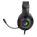 Słuchawki z mikrofonem Redragon HYLAS gamingowe czarne - 1369542