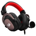 Słuchawki z mikrofonem Redragon Zeus H510-1 gamingowe czarno-czerwone - 1369548