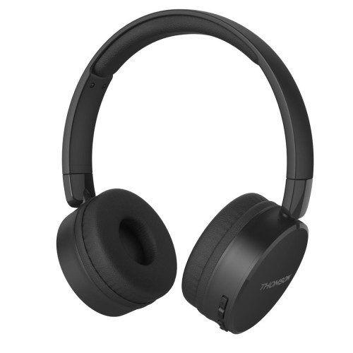 Słuchawki z mikrofonem Thomson WHP-6011BT Bluetooth, nauszne, czarne - 1212223