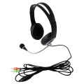 Słuchawki z mikrofonem Techly Stereo komputerowe - 1369828