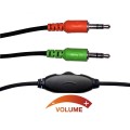 Słuchawki z mikrofonem Techly Stereo komputerowe - 1369834