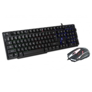 Zestaw przewodowy klawiatura + mysz  Rebeltec OPPRESSOR Gaming USB czarny