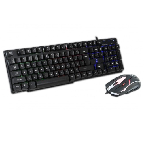 Zestaw przewodowy klawiatura + mysz  Rebeltec OPPRESSOR Gaming USB czarny - 1237364