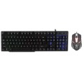 Zestaw przewodowy klawiatura + mysz  Rebeltec OPPRESSOR Gaming USB czarny - 1237365