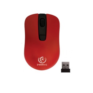 Mysz bezprzewodowa Rebeltec STAR Red optyczna 800-1600DPI 4 przyciski czerwona