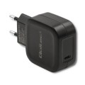 Ładowarka sieciowa Qoltec 20W | 5V | 3A | USB typ C | PD | Czarna - 968037