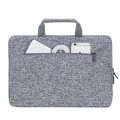 Etui do notebooka 13,3" RivaCase Anvik, z uchwytem, szare, z materiału wodoodpornego - 1126509
