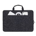 Etui do notebooka 15,6" RivaCase Anvik, z uchwytem, czarne, z materiału wodoodpornego - 1126030