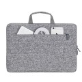 Etui do notebooka 15,6" RivaCase Anvik, z uchwytem, szare, z materiału wodoodpornego - 1126380