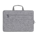 Etui do notebooka 15,6" RivaCase Anvik, z uchwytem, szare, z materiału wodoodpornego - 1126379