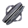 Torba do notebooka 13,3-14" RivaCase Alpendorf szara, z materiału wodoodpornego - 1194405