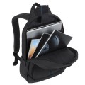 Plecak do notebooka 15,6" RivaCase Alpendorf czarny, z materiału wodoodpornego - 1140317