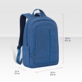 Plecak do notebooka 15,6" RivaCase Alpendorf niebieski, z materiału wodoodpornego - 1140240