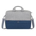 Torba do notebooka 15,6" RivaCase Prater szara, z materiału wodoodpornego, antykradzieżowa - 1190023