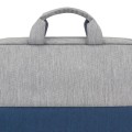Torba do notebooka 15,6" RivaCase Prater szara, z materiału wodoodpornego, antykradzieżowa - 1190029