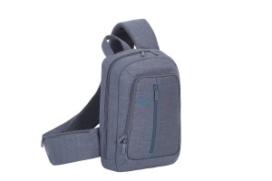 Plecak do notebooka 13,3" RivaCase Alpendorf jednoramienny, szary, z materiału wodoodpornego