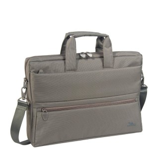 Torba do notebooka 15,6" RIVACASE Tiergarten beżowa, z materiału wodoodpornego