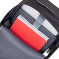 Plecak do notebooka 15,6" RivaCase Prater, czarny, antykradzieżowy, z materiału wodoodpornego - 1306840