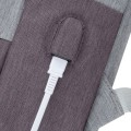 Plecak do notebooka 15,6" RivaCase Prater, szaro-brązowy, antykradzieżowy, z materiału wodoodpornego - 1215917