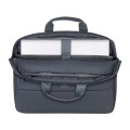 Torba do notebooka 15,6" RivaCase Prater szara, z materiału wodoodpornego, antykradzieżowa - 1194387