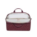 Torba do notebooka 14" RivaCase Anvik, czerwona burgund, z materiału wodoodpornego - 1126367