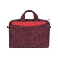 Torba do notebooka 14" RivaCase Anvik, czerwona burgund, z materiału wodoodpornego - 1126359
