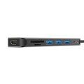 Stacja dokująca Silicon Power Boost SU20 7 w 1 USB/USB-C/HDMI/SD/MicroSD Szary - 1055541