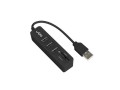 Hub USB 2.0 UGO Maipo HU200 3-portowy czarny + czytnik SD/micro SD - 1367092