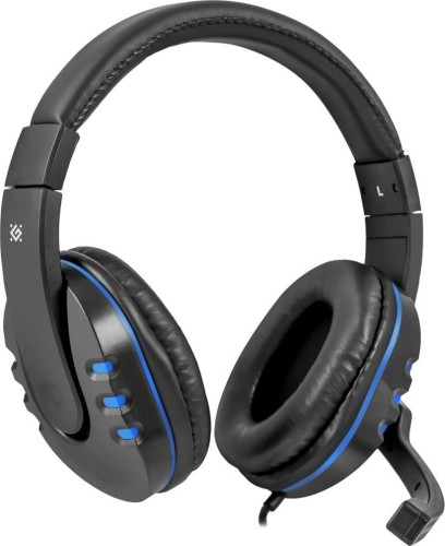 Słuchawki z mikrofonem Defender WARHEAD G-160 Gaming czarno-niebieskie + GRA - 785384