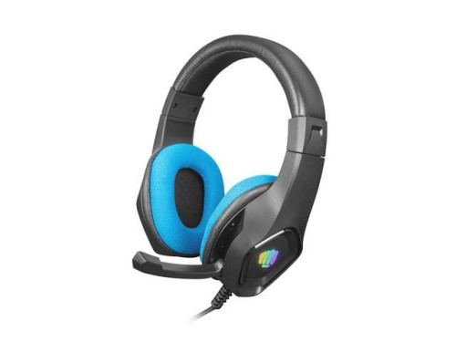 Słuchawki z mikrofonem Fury Phantom podświetlenie Gaming czarno-niebieskie - 838955
