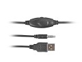 Słuchawki z mikrofonem Fury Phantom podświetlenie Gaming czarno-niebieskie - 838953