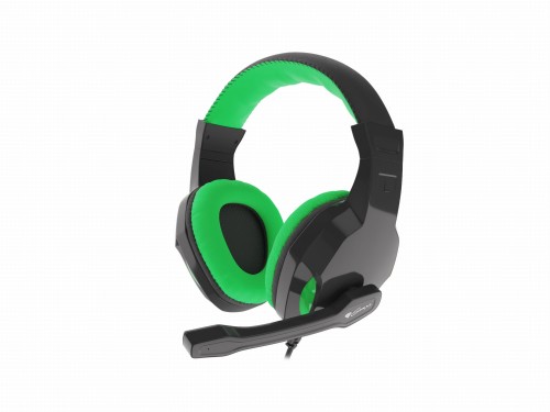 Słuchawki z mikrofonem Genesis Argon 100 Gaming czarno-zielone - 785620