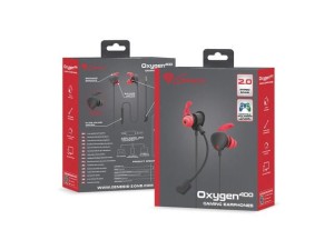 Słuchawki z mikrofonem Genesis Oxygen 400 Gaming dokanałowe czarne