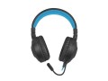 Słuchawki z mikrofonem Fury Warhawk podświetlenie RGB Gaming czarno-niebieskie - 785423