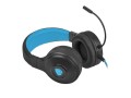 Słuchawki z mikrofonem Fury Warhawk podświetlenie RGB Gaming czarno-niebieskie - 785427