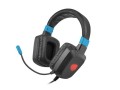 Słuchawki z mikrofonem Fury Raptor Gaming podświetlenie RGB czarno-niebieskie - 785264