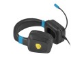Słuchawki z mikrofonem Fury Raptor Gaming podświetlenie RGB czarno-niebieskie - 785266